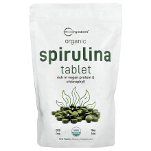 Micro Ingredients, Tableta de espirulina Orgánica, 720 Tabletas