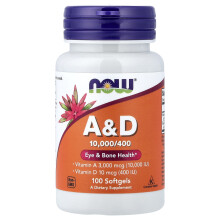 NOW Foods, A&D, 100 mjuka kapslar