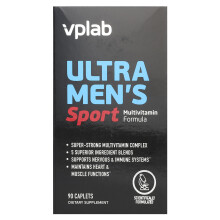 Vplab, Ultra Multivitamin dla Mężczyzn Sportowych, 90 tabletek