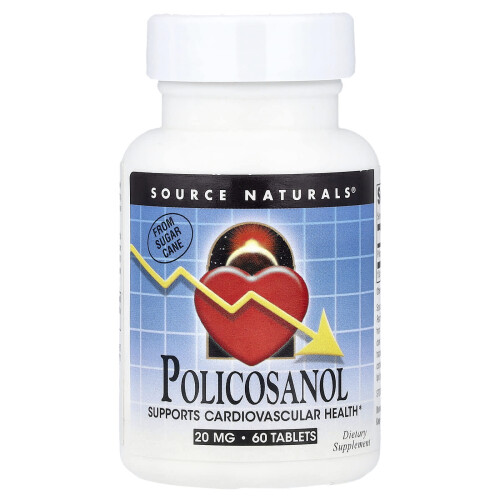 Source Naturals, Policosanol, 20 mg, 60 tablet
