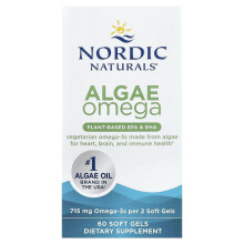 Nordic Naturals, Alga Omega, 715 mg, 60 Myggel (357.5 mg per Myggel)