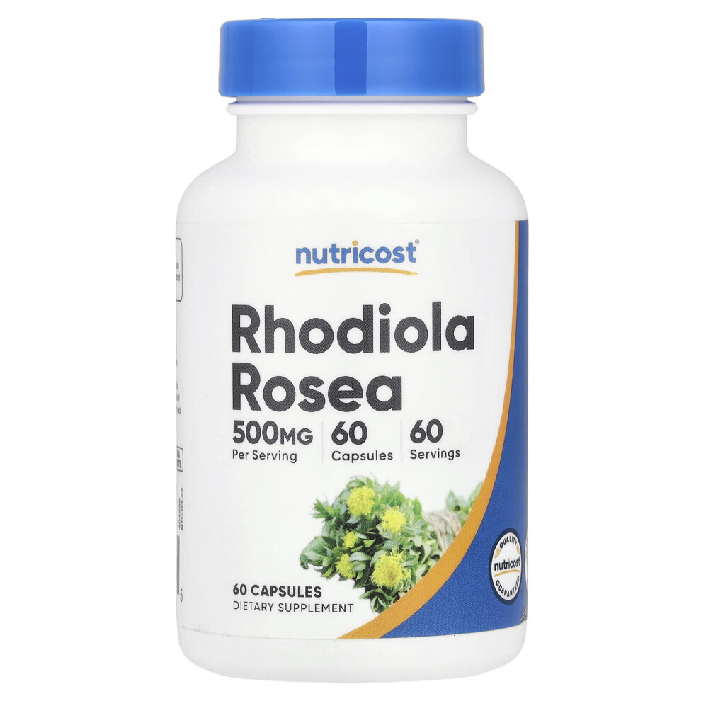 Nutricost , Rhodiola Rosea, 500 Mg, 60 Capsules