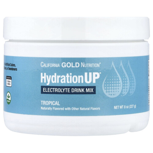 California Gold Nutrition, Ποτά, HydrationUp, Ηλεκτρολύτες, Τροπική, 8 oz (227 g)