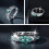 Μαγνητικοί δακτύλιοι Moissanite Λεμφική θεραπεία Magtherapy Δακτύλιοι ιόντων τιτανίου 4