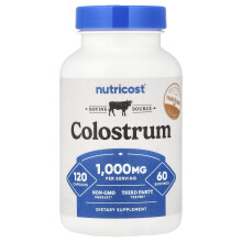 Nutricost, Colostrum, 500 mg, 120 Kapseln