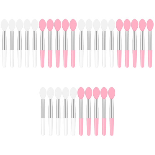 30Pièces Accessoires Pinceaux Silicone Jetables Colorés 2