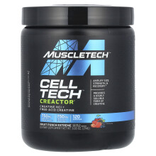 Cell Tech CREACTOR, Creatina HCl + Ácido Libre de Creatina, Fruit Punch Extreme, 9.51 oz (269 g)