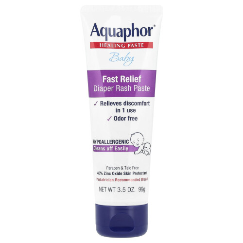 Aquaphor Aquaphor, Baby, Healing Paste, Fast Relief Diaper Rash Paste, 3.5 oz (99 g)