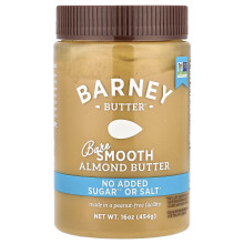 Barney Butter, Manteiga de Amendoim Nua, Suave, 16 oz (454 g)