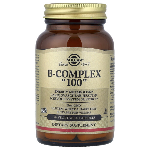Solgar Solgar, B Complex "100", 50 Vegetable Capsules