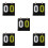5Stk Flip Scoreboard Kunststoff Für Spiele 5
