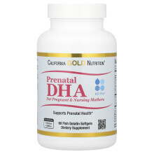 California Gold Nutrition, Prenatal DHA dla Ciężarnych i Karmiących Matka, 900 mg, 60 Rybie Gelatynowe Miękkie Gelatyny (450 mg na Gelatynę)