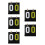 5Stk Flip Scoreboard Kunststoff Für Spiele 6