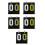 5Stk Flip Scoreboard Kunststoff Für Spiele 7