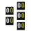 5Stk Flip Scoreboard Kunststoff Für Spiele 8