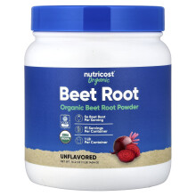 Nutricost, Organische Beetwortelpoeder, ongezoet, 16 oz (454 g)