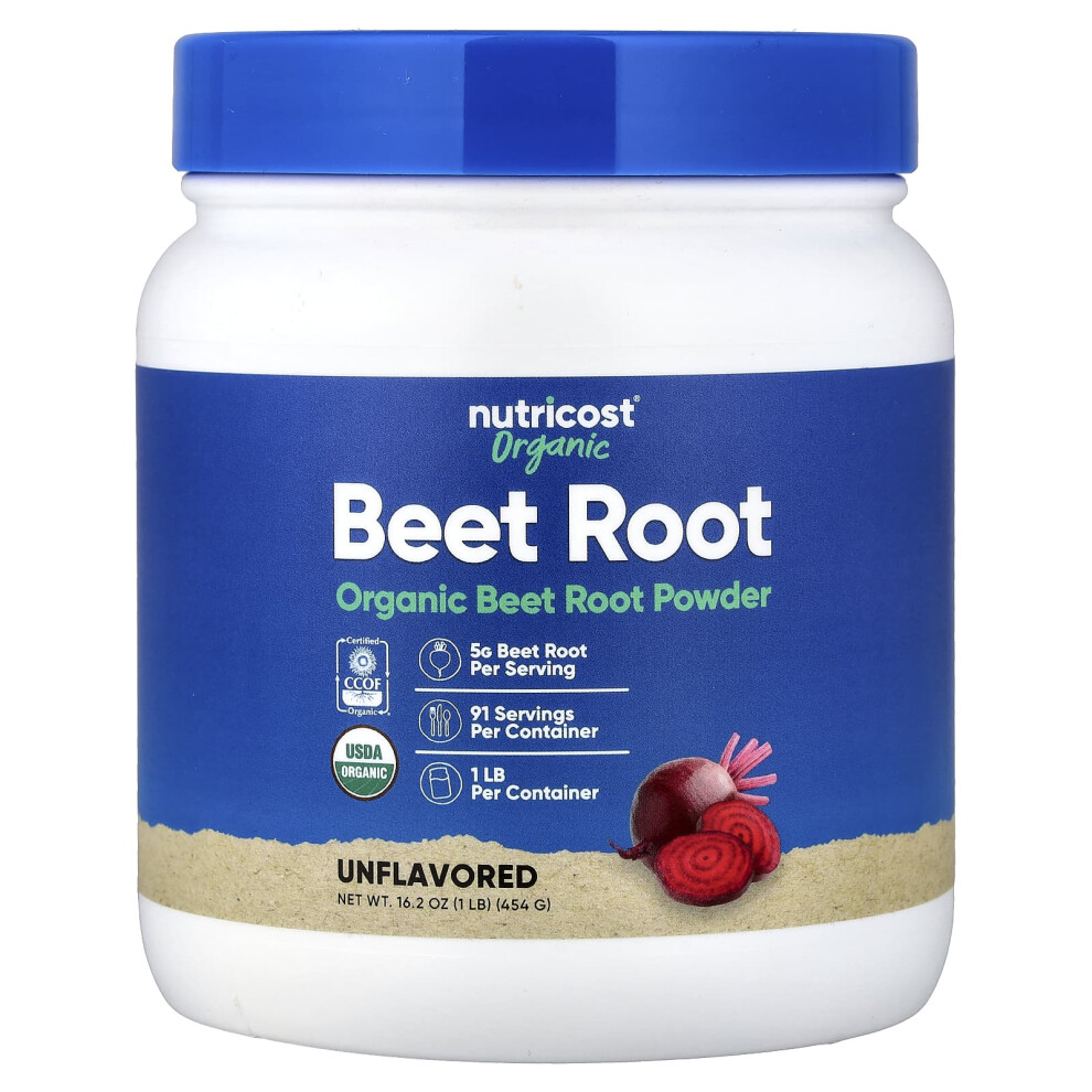 Nutricost , Organic Beet Root Powder, Unflavored, 16 Oz (454 G)