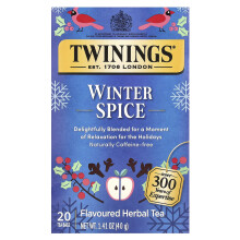 Twinings, Bylinný Čaj, Zimná Perník, Bez Kofeínu, 20 Čajových Várek, 1,41 oz (40 g)