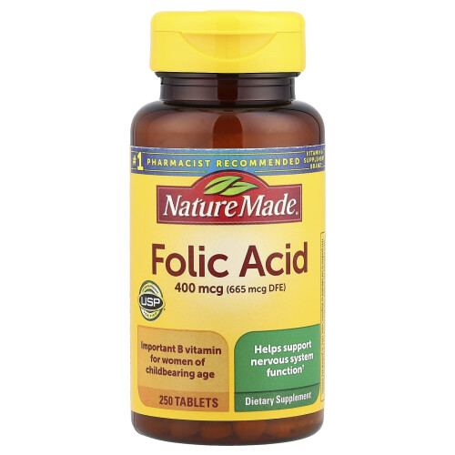 Nature Made Nature Made, Φολικά Οξέα, 400 mcg, 250 Tablets