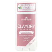 Zion Health, Deodorant ClayDry, Ambra Dulce, 2.8 oz (80 g)