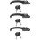 3Pcs Black Aluminum Alloy Window Handle Lock Replacement with Keys 10