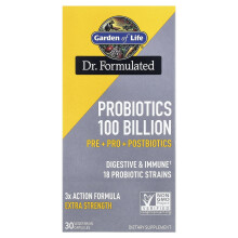 Garden of Life, Probioti, 100 Miliardi, 30 Capsule Vegetariana