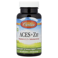 Carlson, Aces + Zn, 60 Softgels