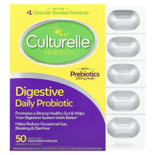 Culturelle, Probiotica, Dagelijks Probiotisch Voedsel, 50 capsules per keer