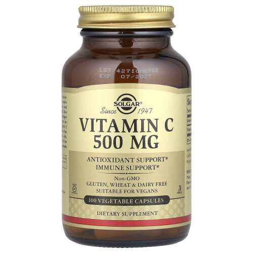Solgar Solgar, Witamina C, 500 mg, 100 Vegetable Kapsułek