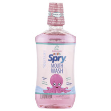 Xlear, Lava Bucal para Crianças Spry, Suporte ao Esmalte, Sem Álcool, Bubble Gum Natural, 16 fl oz (473 ml)