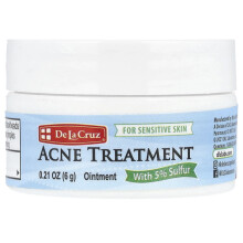 De La Cruz, Aknebehandling med 5% Svavel, 0,21 oz (6 g)