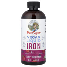 MaryRuth's, Ferro Líquido Vegetariano, Morango, 15,22 fl oz (450 ml)