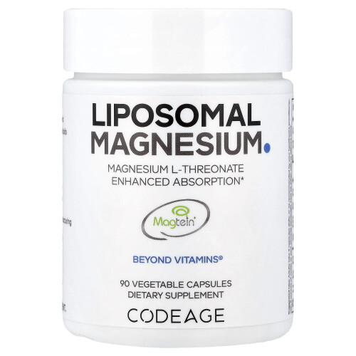 Codeage, Liposomální Magnesium L-Threonát, 90 Kapslí