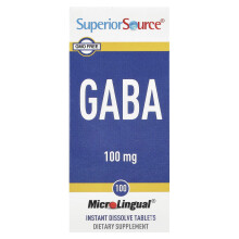 Superior Source, GABA, 100 mg, 100 MicroLingual Instant Dissolve Tablets