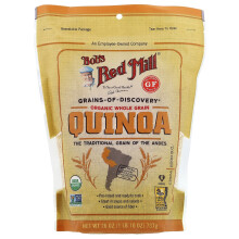 Bob's Red Mill, Quinoa de Grão Inteiro Orgânico, Sem Glúten, 26 oz (737 g)
