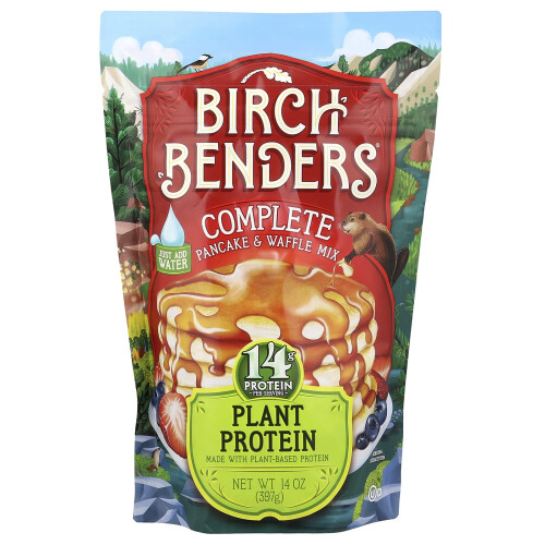 Birch Benders, Μίγμα Παγκέτας και Βάφλας, Βοτανοθεραπευτική Πρωτεΐνη, 14 oz (397 g)