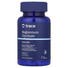 Trace Minerals Æ, Magnézium Glicinát, 120 mg, 90 Kapszula