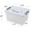 14 Qt Clear Plastic Storage Box with Latch Lid and Handle 3