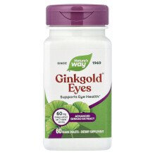 Nature's Way, Ginkgold Eyes, 60 Vegan Tablets
