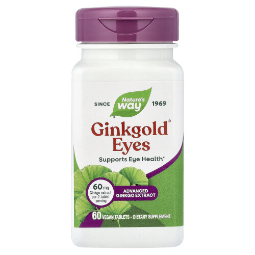Nature's Way, Ginkgold Eyes, 60 Vegan Tablets