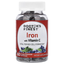 Doctor's Finest, Fier cu Vitamina C, Portocale, 60 Gume