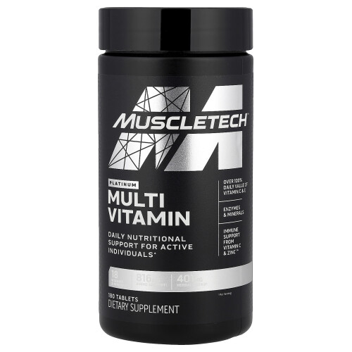 Muscletech MuscleTech, Multivitamina Platinum, 180 Tablet