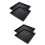 4Pièces Plateau Base Cage Noir Résistant Usure Animaux 7