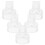 10Pièces Accessoires Sein Silicone Transparent Valves Antireflux 3