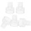10Pièces Accessoires Sein Silicone Transparent Valves Antireflux 4