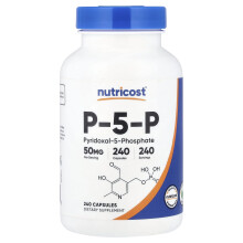 P-5-P di Nutricost, 50 mg, 240 Capsule