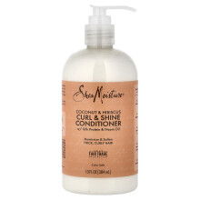 SheaMoisture, Kääntö- ja kiiltohoito, Kookos & Hibiskus, 13 fl oz (384 ml)