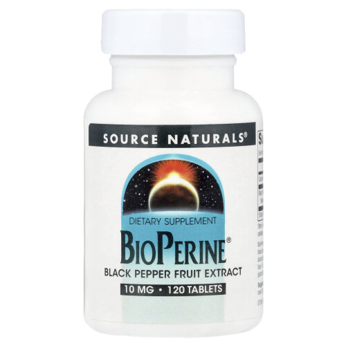 Πηγή Φυσικών, BioPerine, 10 mg, 120 Τάβλι