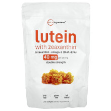 Micro Ingredients, Luteína con Zeaxantina, 240 Softgels