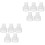 10Pièces Accessoires Sein Silicone Transparent Valves Antireflux 9